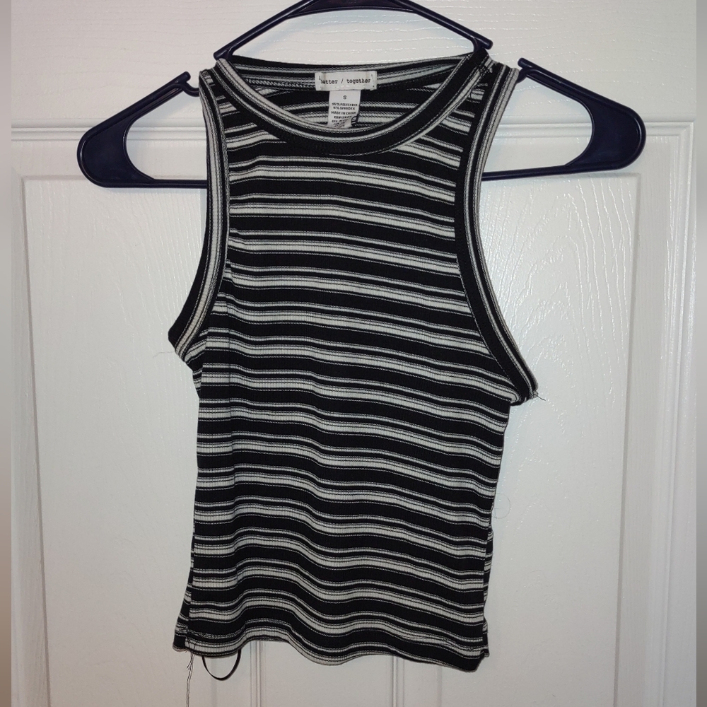 Striped tank crop top